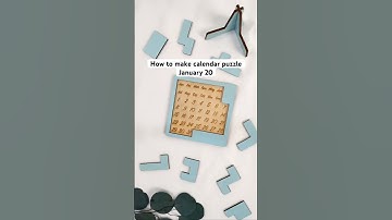 How to make calendar puzzle January 20! #puzzle #adventcalendar #gift #woodenpuzzle