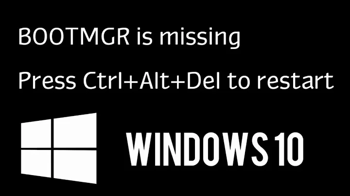 How to fix BOOTMGR is missing Windows 10 - FIXED 2017 Tutorial