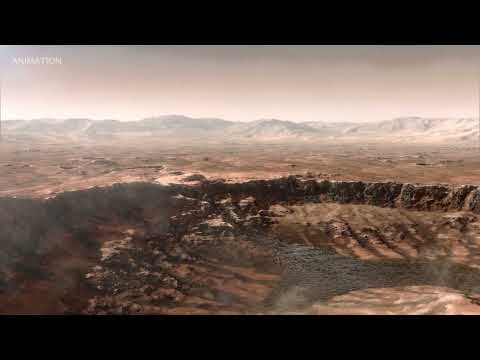 Water Enters Jezero Crater Billions of Years Ago (Artist’s Concept)