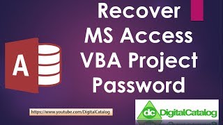 MS Access Database Project Locked? Recover MS Access VBA Password