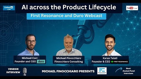 AI Across the Product Lifecycle E02: Duro and First Resonance