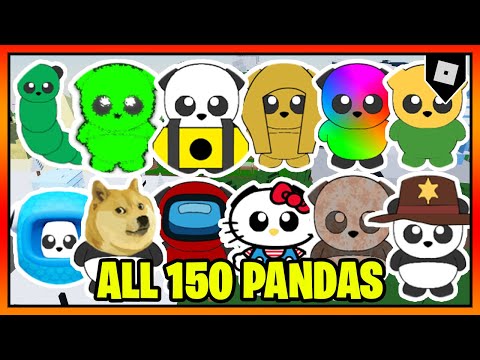 How to get ALL 150 BADGES + PANDAS in FIND THE PANDAS || Roblox