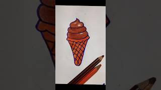 Chocolate Ice Cream Drawing