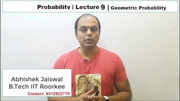 Lecture 9  | Probability | Class 12th |  By Abhishek Jaiswal | B.Tech IIT Roorkee