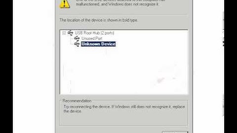 How I fixed the error USB Device Not Recognized when using a cheap Micro USB cable with Windows XP