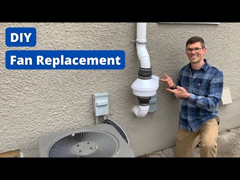 How to Replace a Radon Fan (Outdoor System) - YouTube