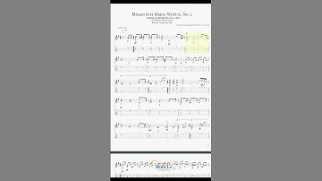 Thumbnail of Beethoven - Minuet in G Major, WoO 10, No. 2 arr for Classical Guitar