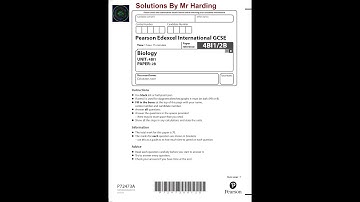 Edexcel - iGCSE - Biology - Paper 2B - January 2023 - Solutions By Mr Harding