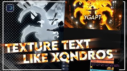 TUTORIAL TEXTURE TEXT LIKE XQNDROS | ALIGHT MOTION | AMV TUTORIIAL