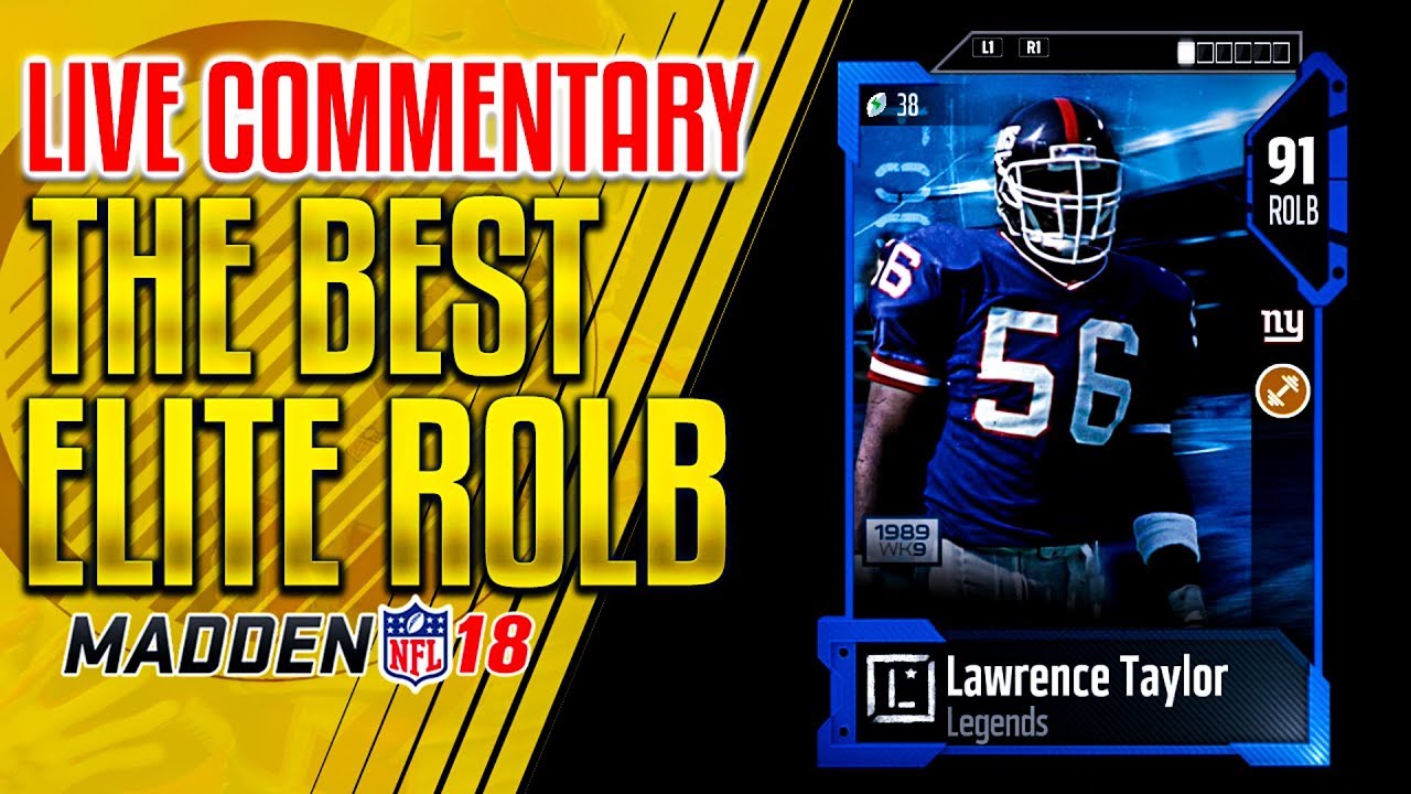 NFL Madden 18 Ultimate team | THE BEST ELITE ROLB IN MADDEN ULTIMATE TEAM |