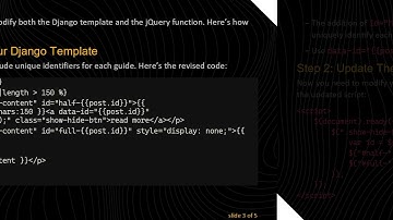 Effectively Managing Read More Functionality in Django Templates with jQuery