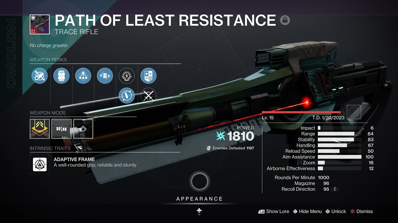 2 Minute God Roll: Path of Least Resistance