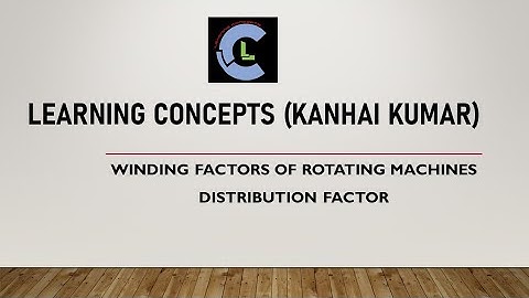 Distribution Factor | Winding factors of an alternator | Factors affecting the EMF of an alternator.
