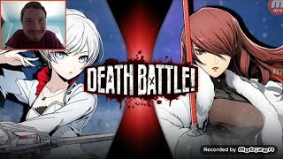 Epic Reaction To DEATH BATTLE - Weiss VS Mitsuru