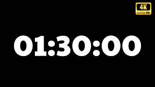 1 Hour 30 Minute Timer | 90 Minute Timer for Classroom Focus - 4K Video