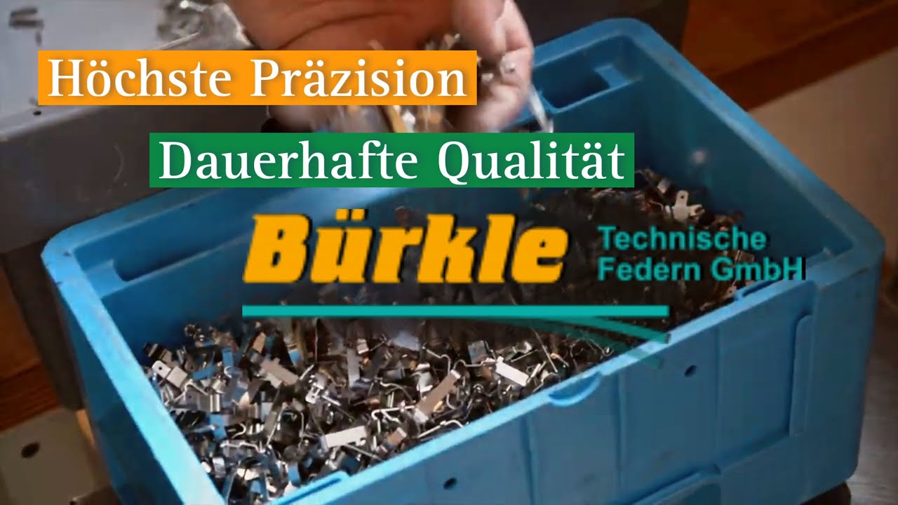 Reinhold Bürkle Technische Federn GmbH [ Teaser zum Imagefilm ]