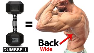 How to Make Wide back Workout with Dumbbells Faster