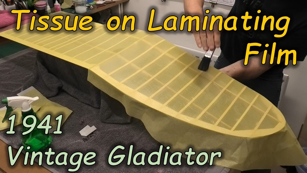 Винтажный «Гладиатор» 1941 года — часть 24: обтяжка крыльев тканью — размах крыльев 68 дюймов, дв...