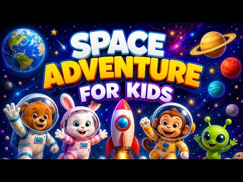 yunn⭐︎kids 🚀 Space Adventure | Fun Space Song 🌎 Learn Planets, Stars