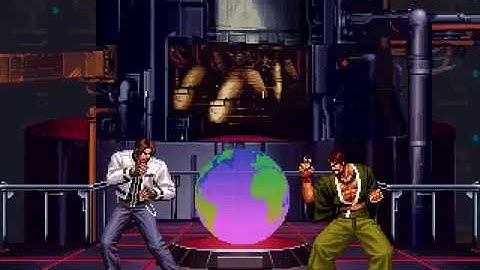 kof mugen  kyo,iori,ryo,terry vs saysiu