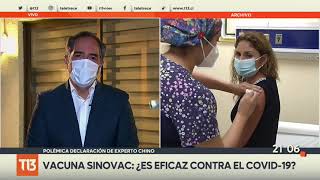 Miembro Comité COVID-19 y vacuna Sinovac: 'No hay ninguna duda de que es eficaz y segura'