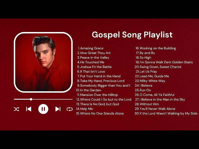 The 30 Best Elvis Presley Gospel Songs - YouTube