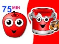 Red Apple Songs Collection | 75 Mins of Nursery Rhymes | BusyBeavers Teach Fruit Surprise Eggs More