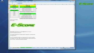 E-Score Tutorial: Roster and Settings Page
