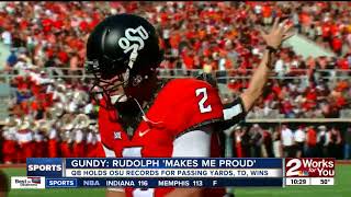 Mike Gundy: Mason Rudolph makes me proud