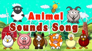 Farm Animal Sounds for Toddlers | Animal Sounds Song | LittleKidsTV