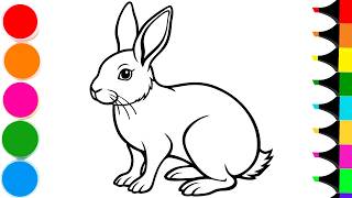 How to Draw Cartoon Rabbit | Drawing and Coloring a Cute Rabbit | Learn To Draw Cute bunny How to Draw Cartoon Rabbit | Drawing and Coloring a Cute Rabbit | Learn To Draw Cute bunny