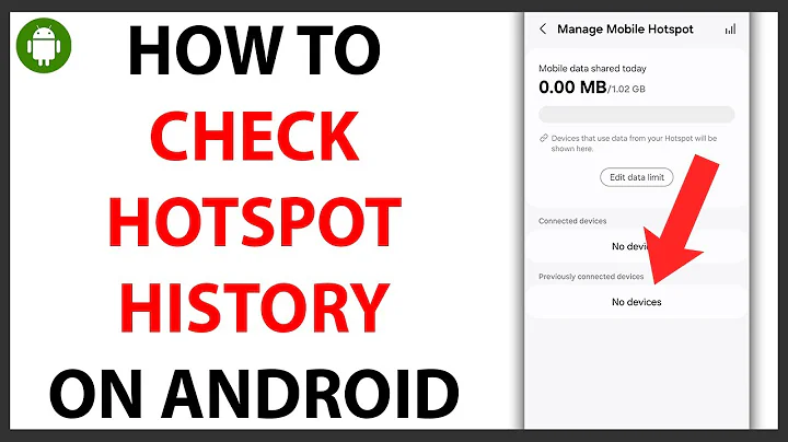 How to Check Mobile Hotspot History on Android [QUICK GUIDE]