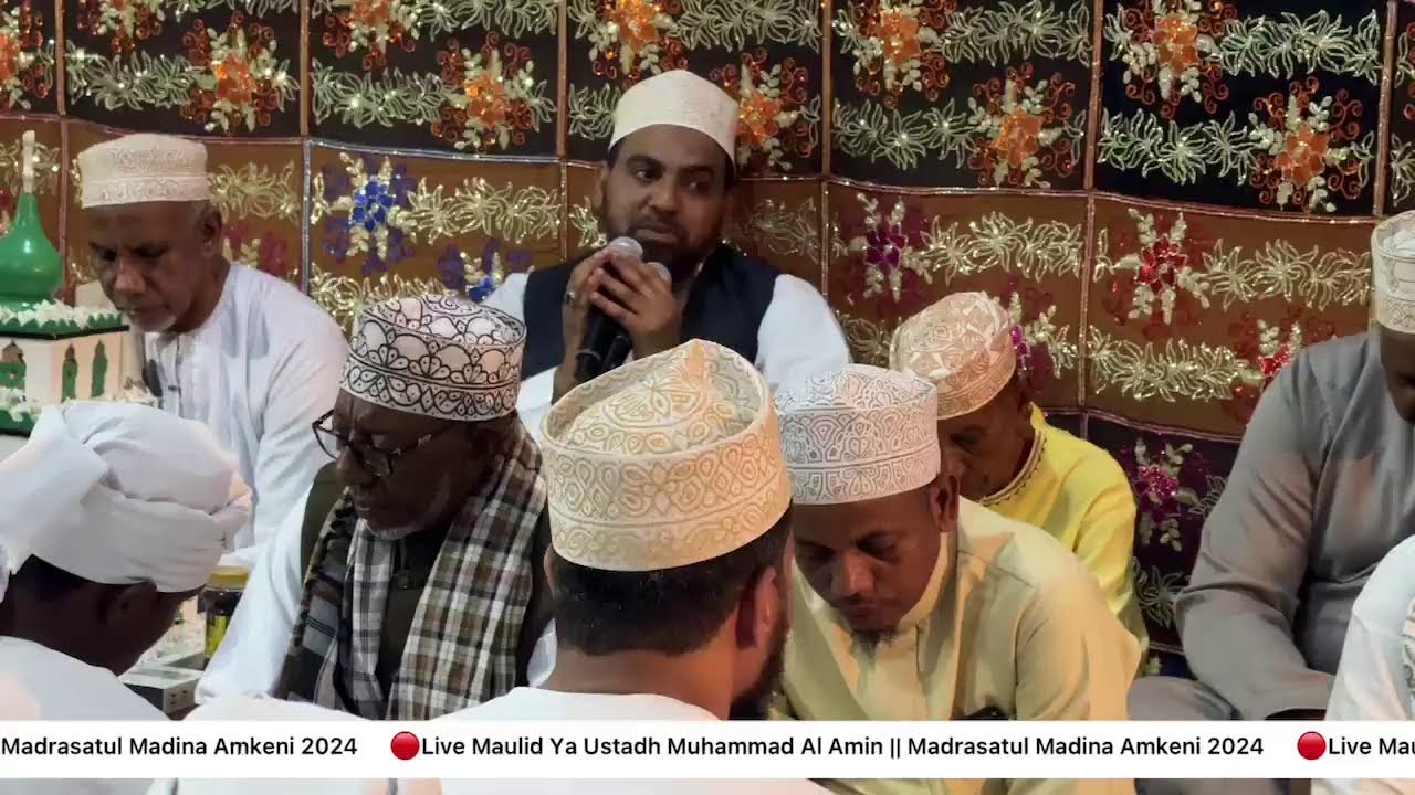 🔴Live Maulid Ya Ustadh Muhammad Al Amin  || Madrasatul Madina Amkeni 2024