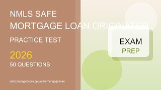 NMLS Practice Test 2026 | 50 Questions and Answers | Exam Prep