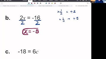 Chapter 3, Section 1 Guided Notes (Math 0461) Pre-Algebra