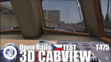 Open Rails 3D Cab test ČSD T475
