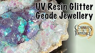 UV Resin  Glitter Geode Jewellery