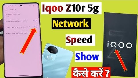 Iqoo z10r 5g network speed show kaise kare l iqoo z10r net speed kaise dekhe l network speed setting