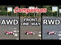 AWD・フロントワンウェイ・RWD比較 / AWD・Front One-way・RWD  Comparison【COMO's RC】
