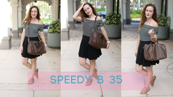 Louis Vuitton Speedy B 35 Unboxing,Bandouliere 35 Damier Ebene,N41366 