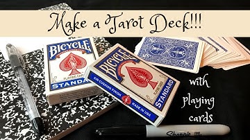 DIY Tarot Deck | How to Make Your Own Using Two Decks of Playing Cards and a Sharpie!!!