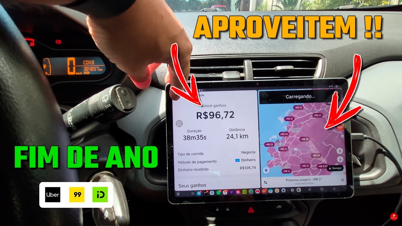 APROVEITEM o FIM DE ANO para GANHAR DINHEIRO FÁCIL na Uber 99 inDrive