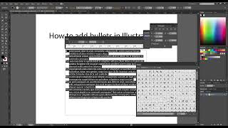 How to Add Bullets in Paragraphs | Illustrator CC Tutorial