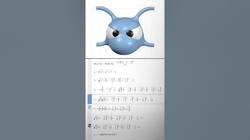 I made a 3D character in Desmos #maths #math #art
