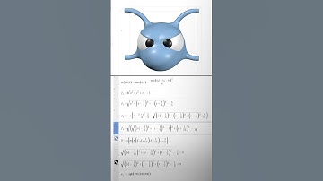 I made a 3D character in Desmos #maths #math #art