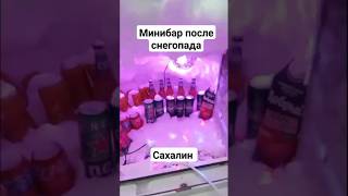 Мужик на Сахалине сделал себе минибар после снегопада