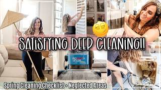 Deep Clean With Me Checklist ✅ Neglected Areas Spring Cleaning Motivation
