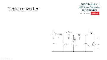 Dc - Dc Sepic Converter Simulation using Matlab Simulink Model