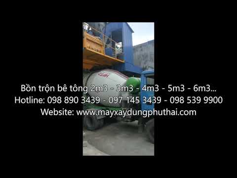 Vận hành bồn trộn bê tông thủy lực 2m3 tại Nam Định. Bồn trộn bê tông thủy lực nhập khẩu chính hãng.