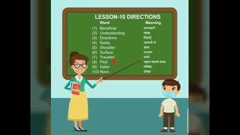 Class 2nd Ev St  Lesson  10 Directions Word Meanings